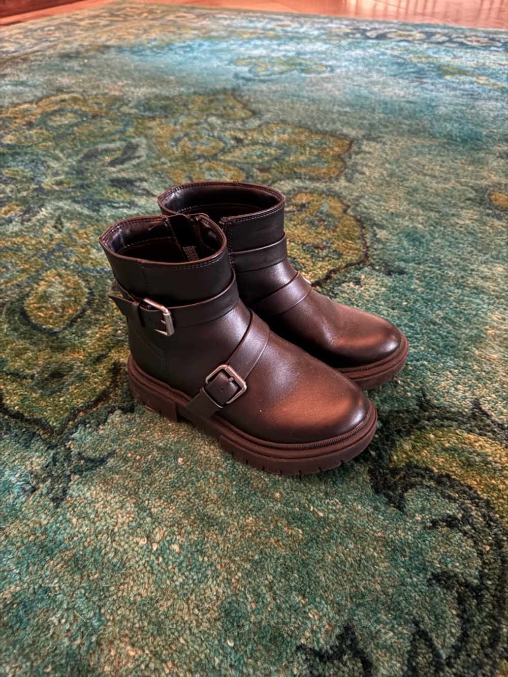 art class Black Girls' Buckle Ankle Boots